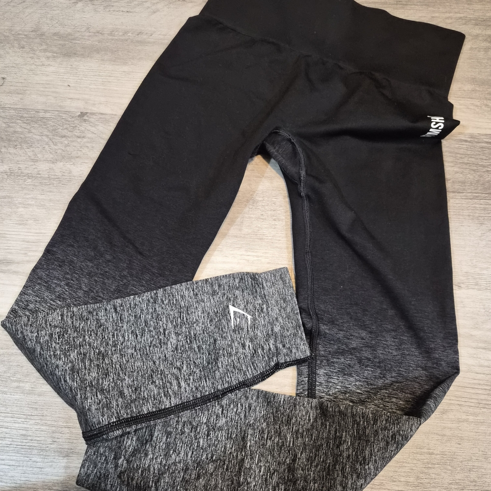 Gymshark Black and Gray Women's Leggings